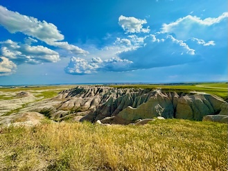 Badlands landscape