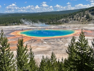 Colorful hot spring